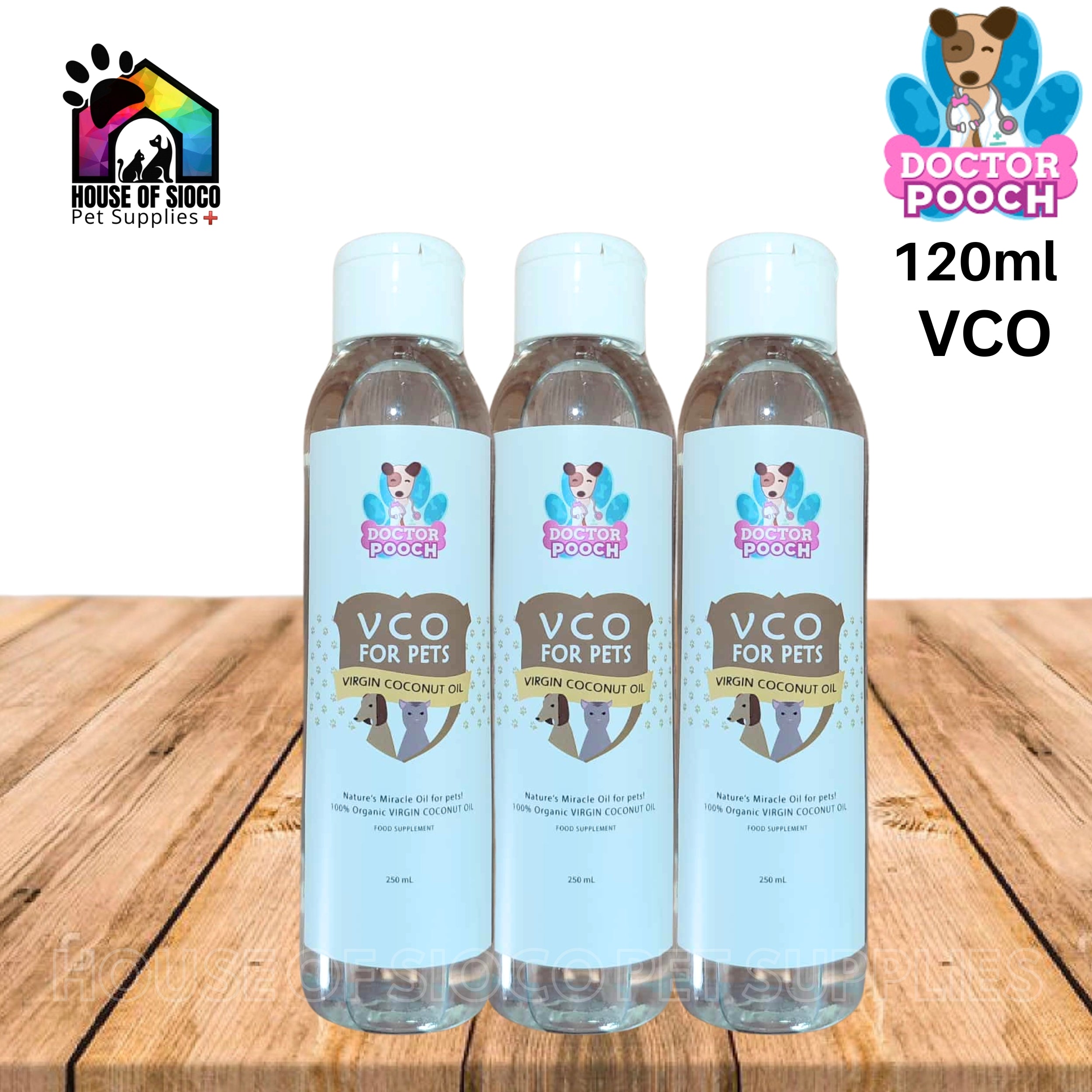Doctor Pooch VCO (Virgin Coconut Oil) For Pets 60-250ml
