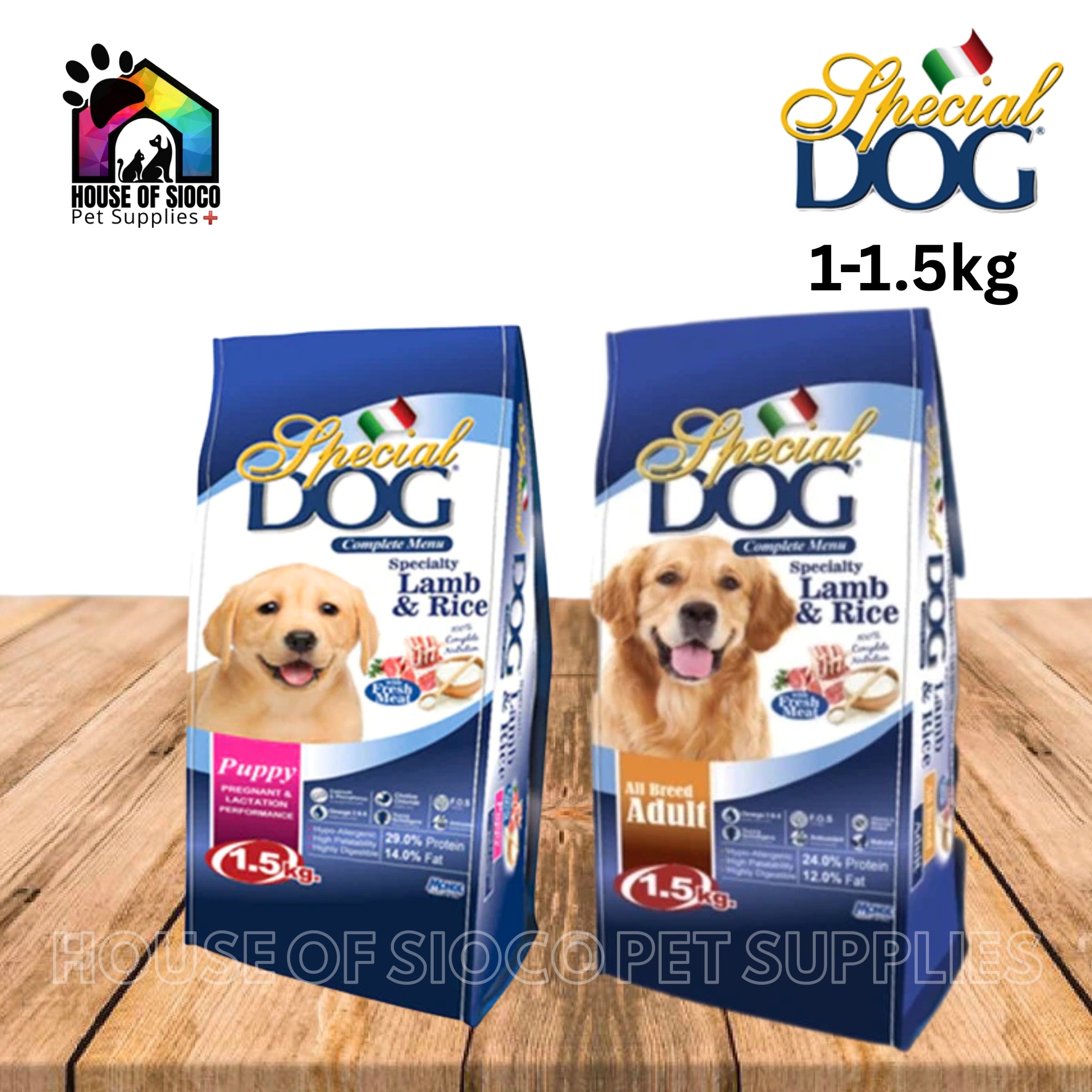 Special Dog (Monge) Dry Dog Food For Puppy & Adult 1kg & 1.5kg