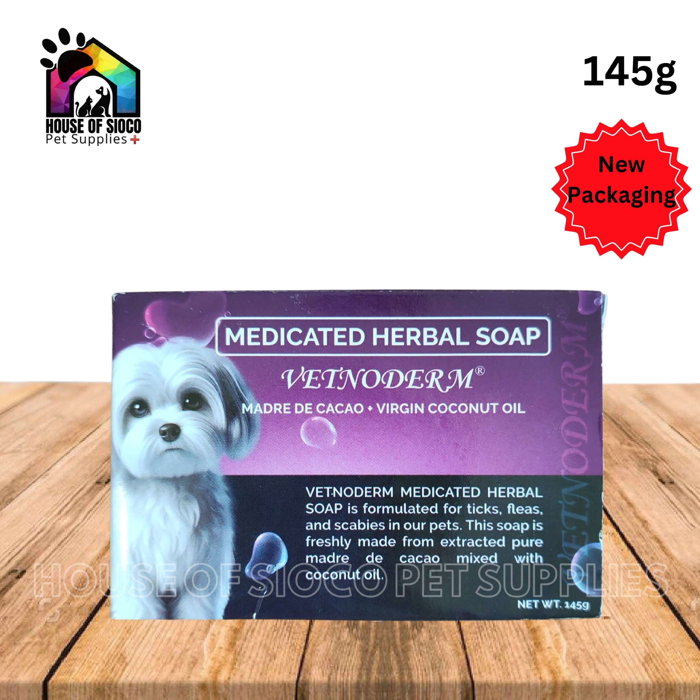Vetnoderm Medicated Herbal Soap 145g
