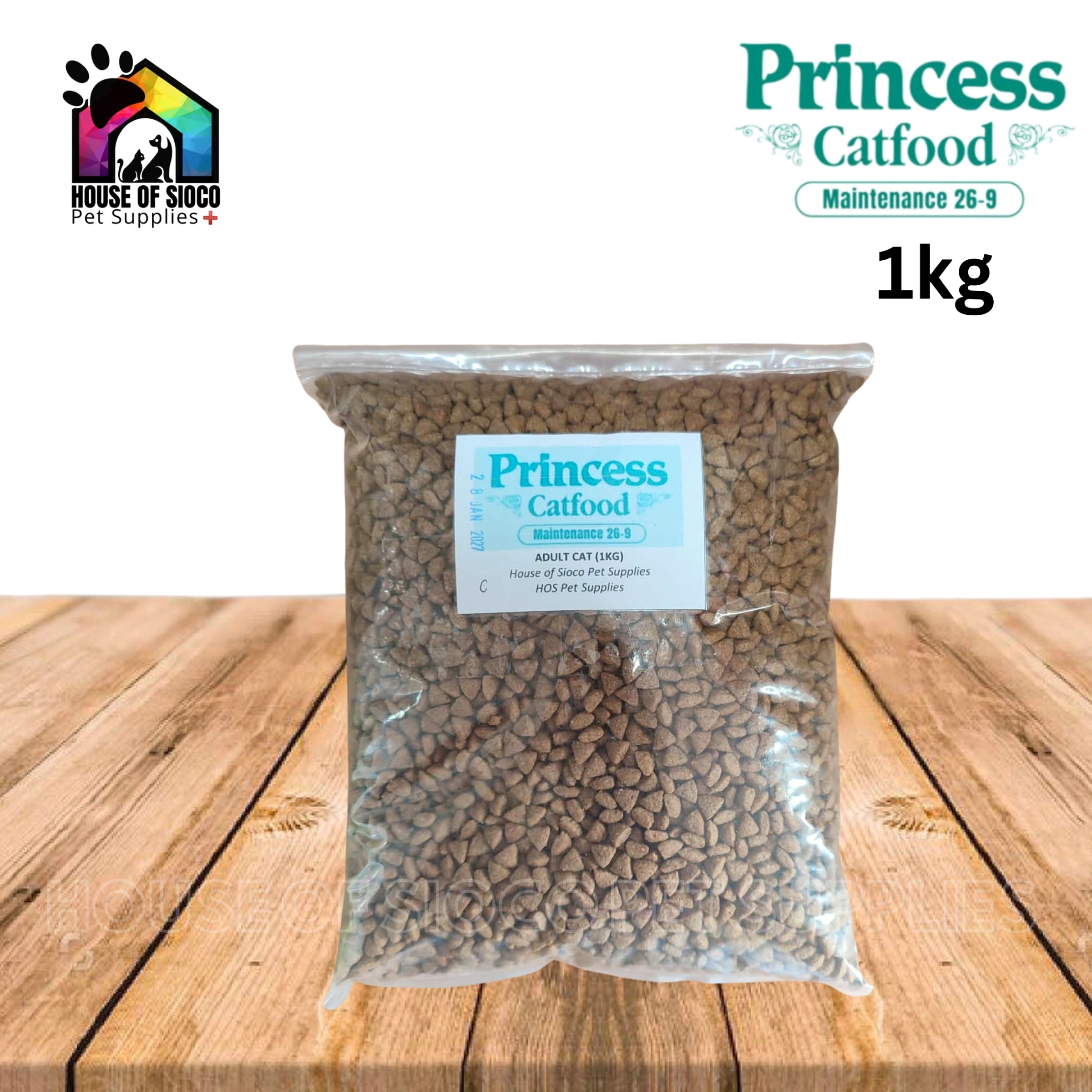 Princess Dry Cat Food (Maintenance 26-9) 1kg Rpck
