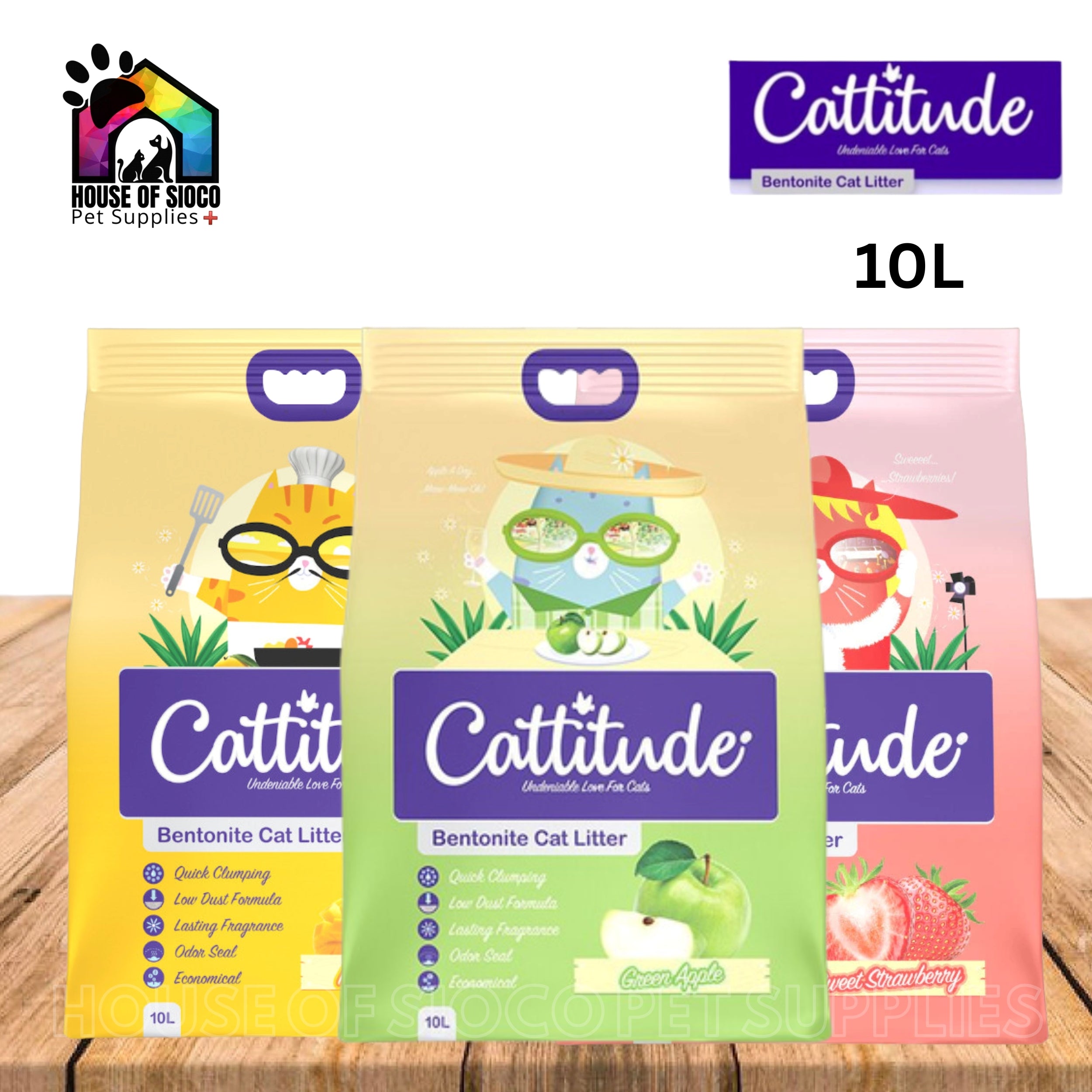Cattitude Bentonite Cat Litter 10L