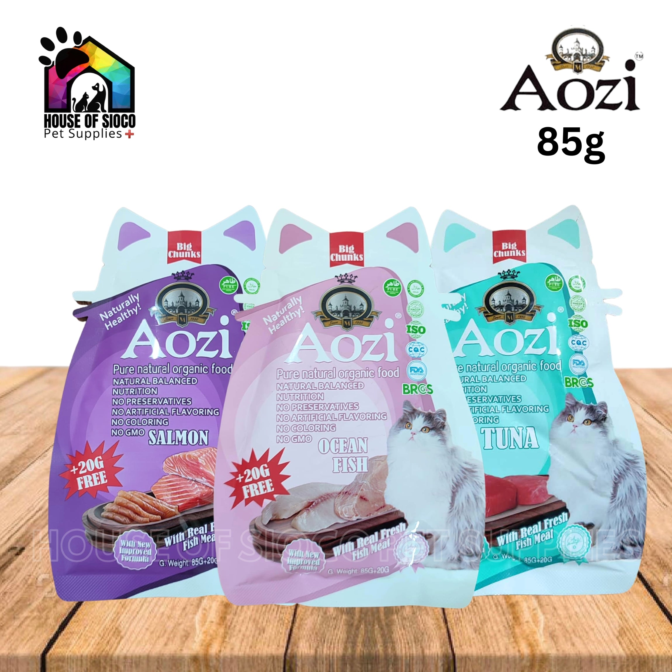 Aozi Cat & Kitten Wet Food 85g