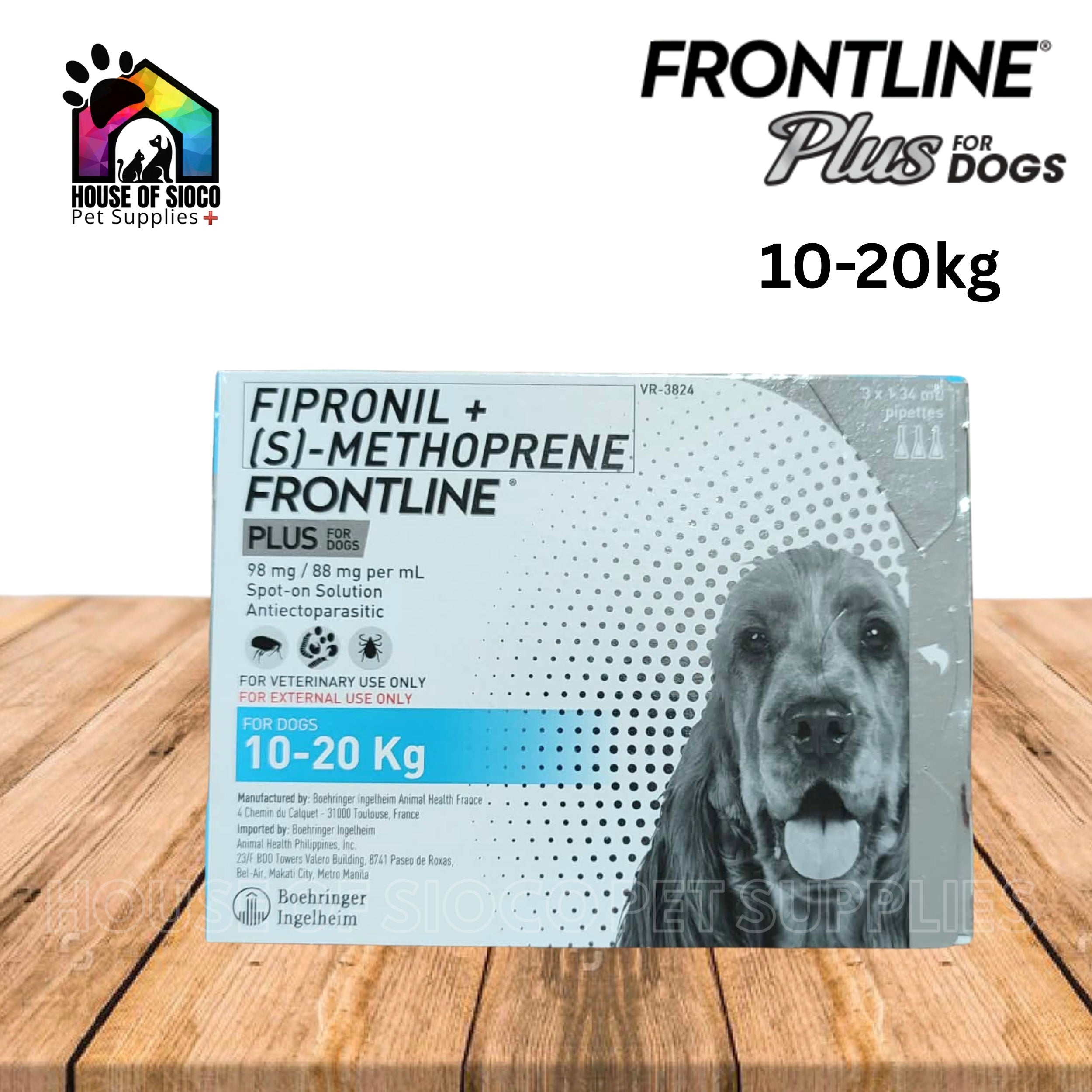 Frontline Plus Spot-on For Dogs 10-20kgs