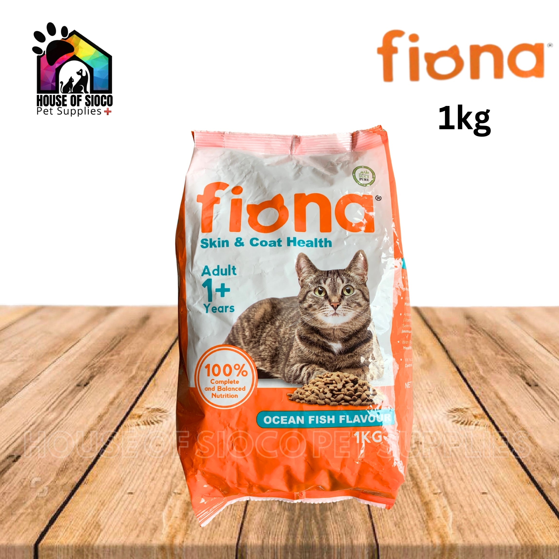 Fiona Skin & Coat Adult Dry Cat Food 1kg