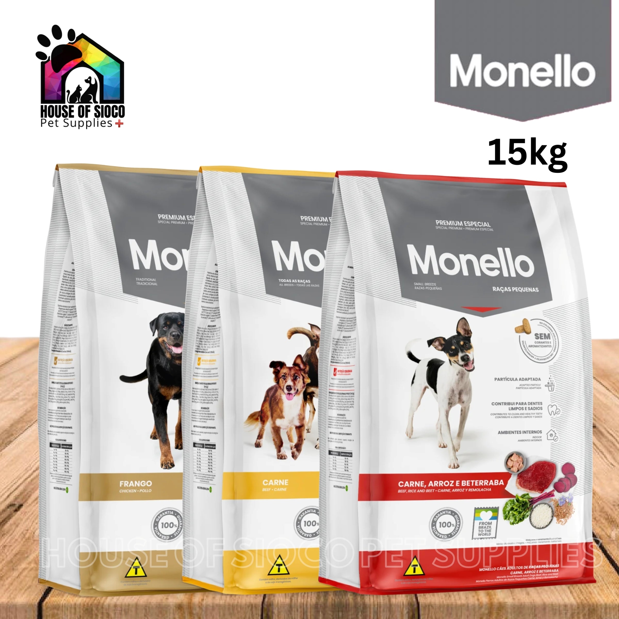 Monello Dry Dog Food 15kg