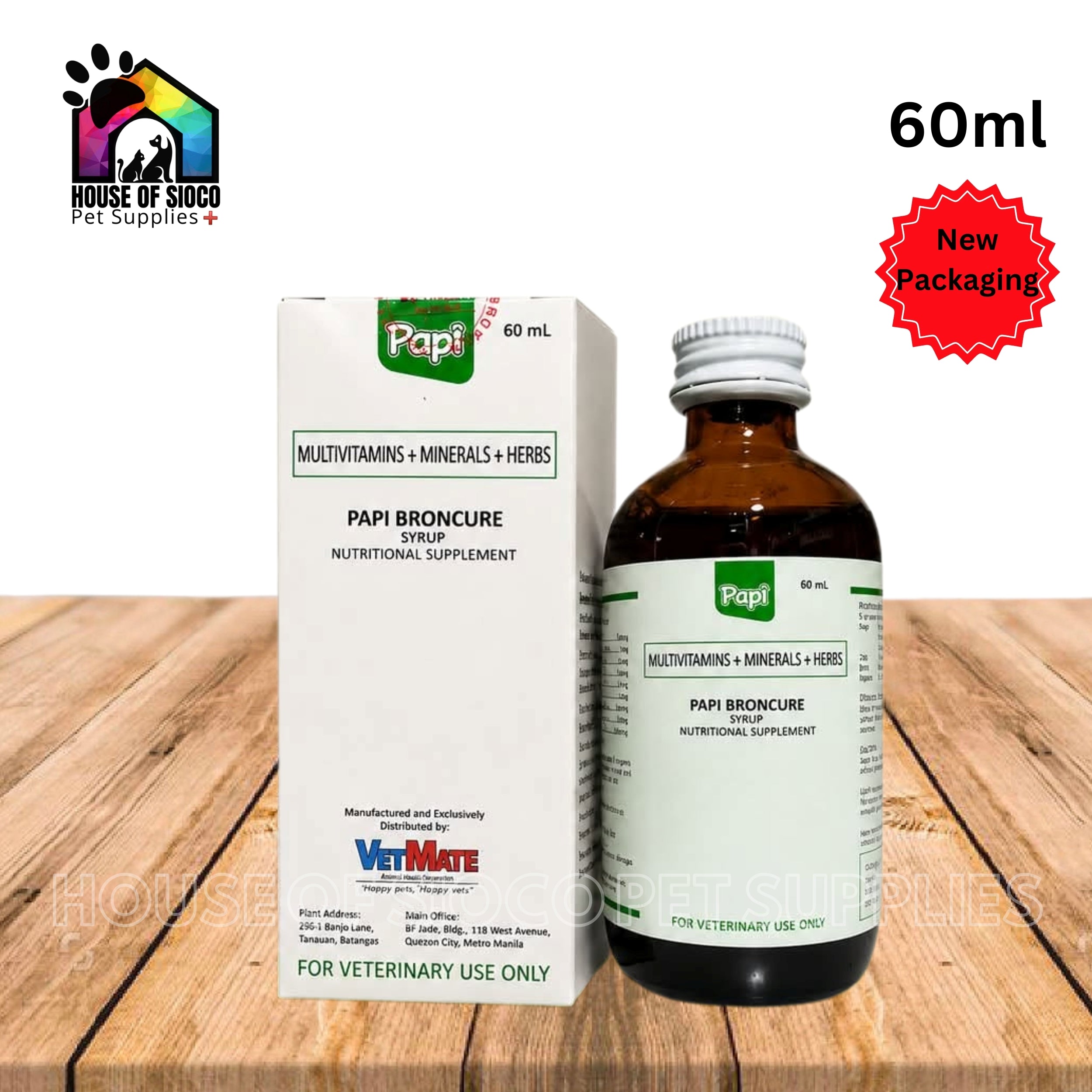 Papi Broncure For Pets 60ml
