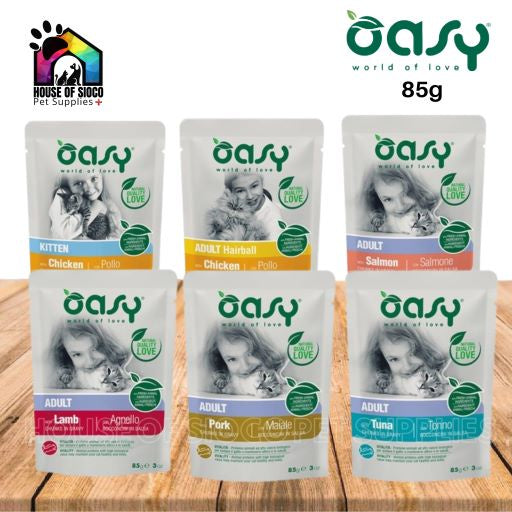 Oasy Chunks in Gravy Wet Cat Food in Pouch 85g