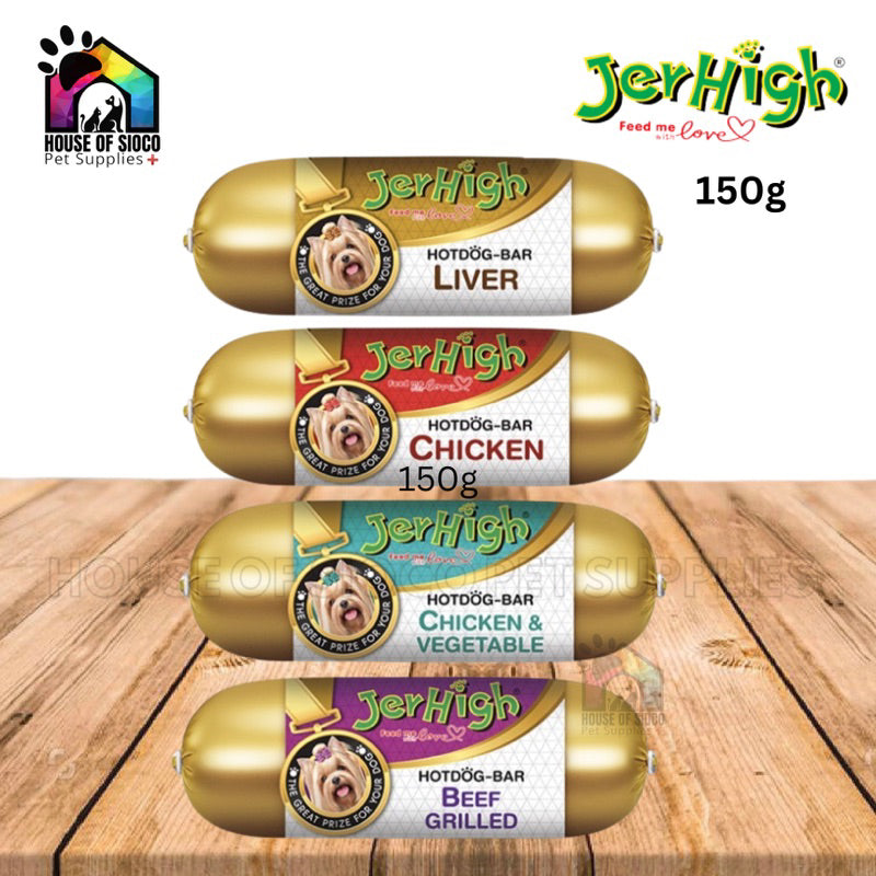 Jerhigh Hotdog Bar Dog Treat 150g