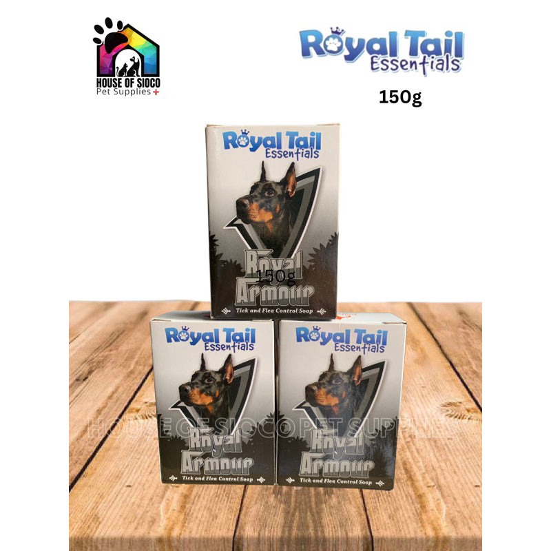 Royal Tail Essentials Royal Armour Tick and Flea Control Soap For Pets 150g