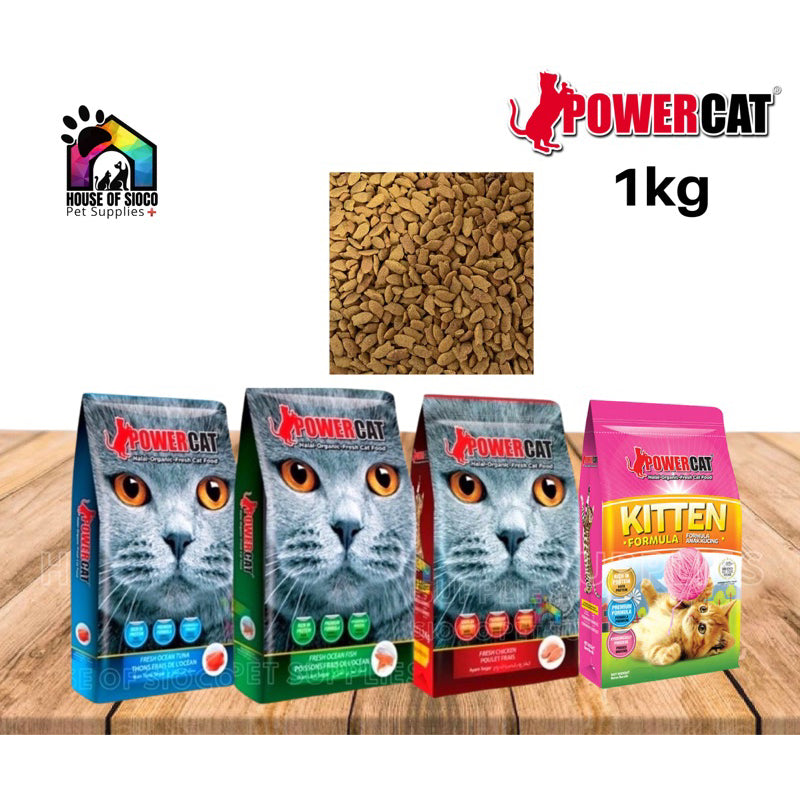 Powercat Adult & Kitten Dry Cat Food 1kg