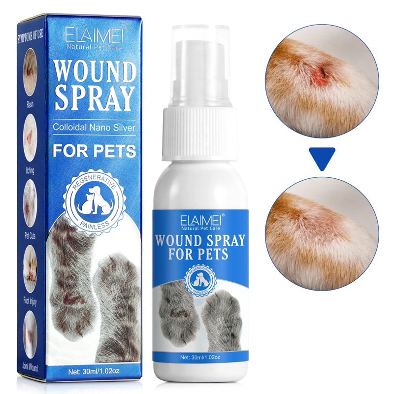 Elaimei Wound Spray Colloidal Nano Silver For Pets 30ml