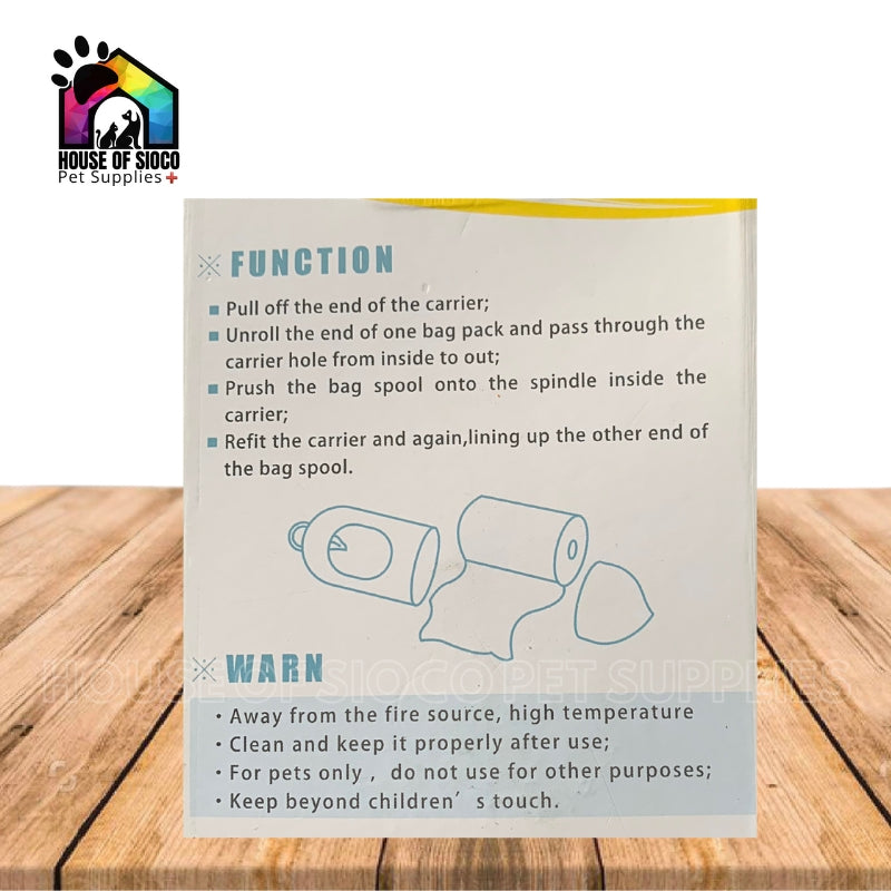 Poop Bag With Dispenser For Pets