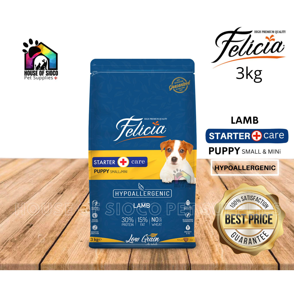Felicia Hypoallergenic Low Grain Dry Food For Dog & Puppy 3kg