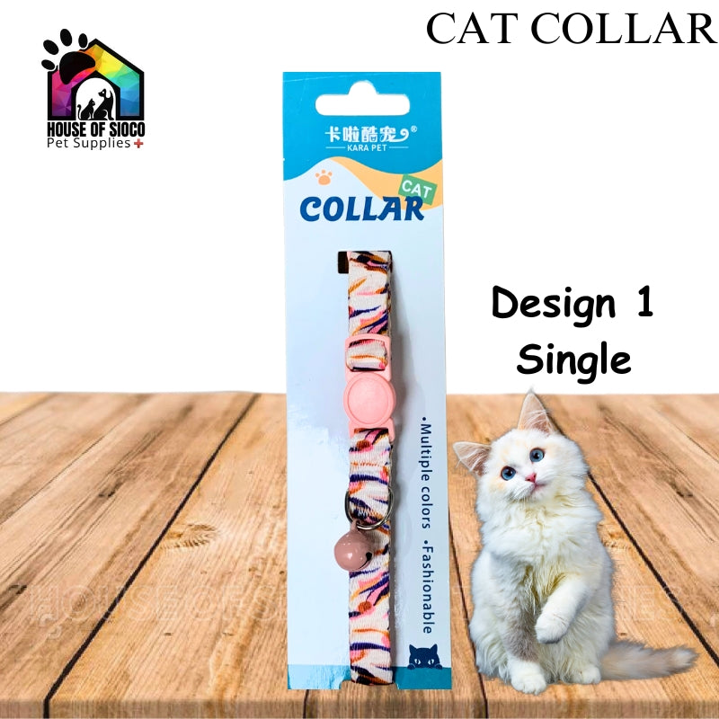 Cat Collar Printed Design with Bell