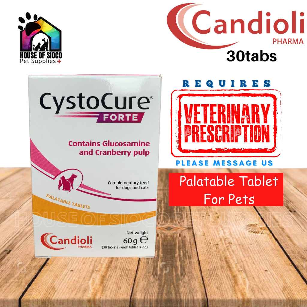 Candioli CystoCure Forte Tablet For Pets 30Tabs/Box (PRESCRIPTION REQUIRED)
