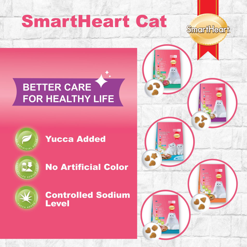 SmartHeart Adult Cat Dry Food 1.2kg