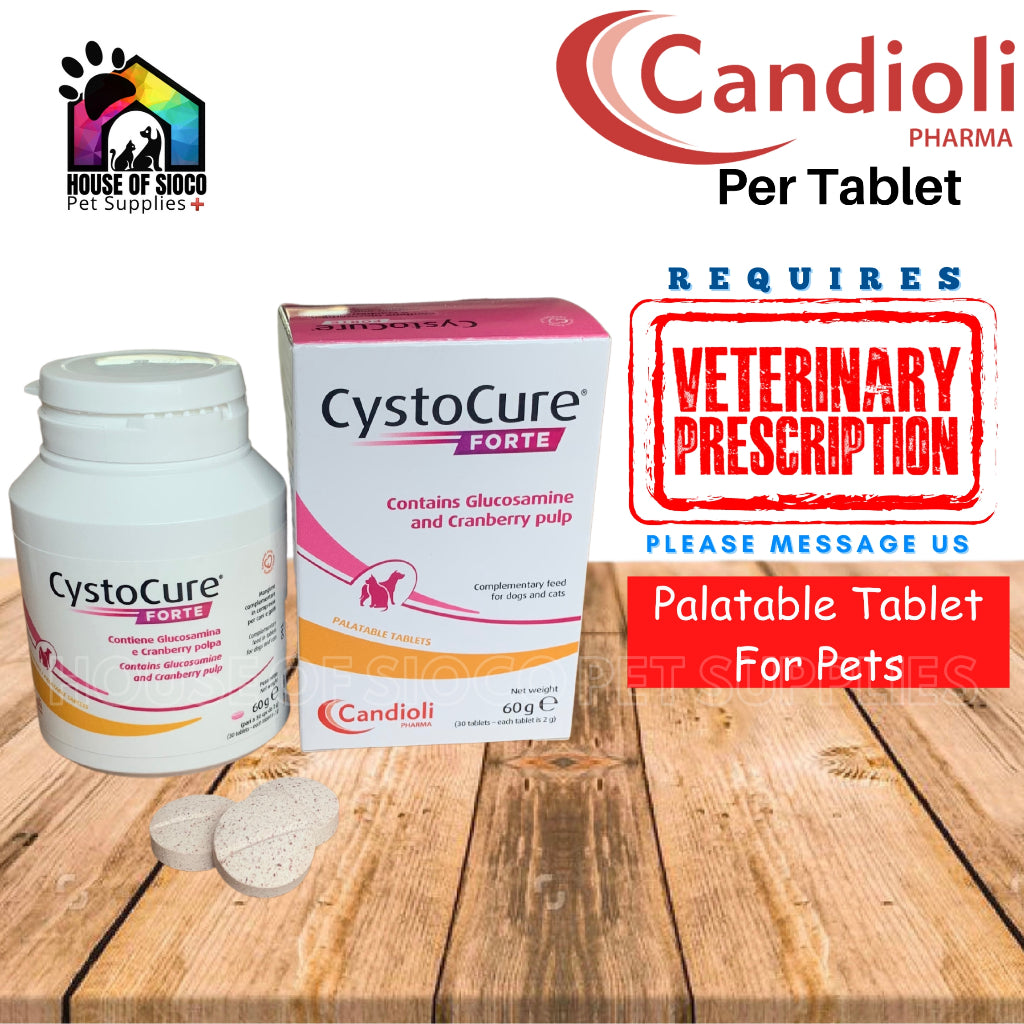 Candioli CystoCure Forte Tablet For Pets Per 1Tab (PRESCRIPTION REQUIRED)