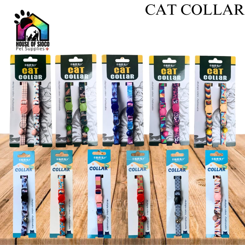 Cat Collar Printed Design with Bell