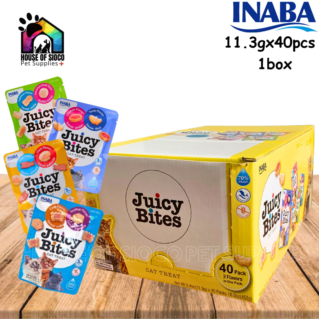 Inaba Juicy Bites Cat Treat 11.3g x 40packs (1box)
