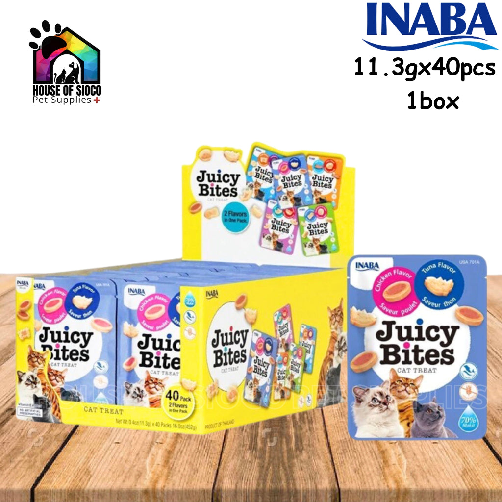 Inaba Juicy Bites Cat Treat 11.3g x 40packs (1box)