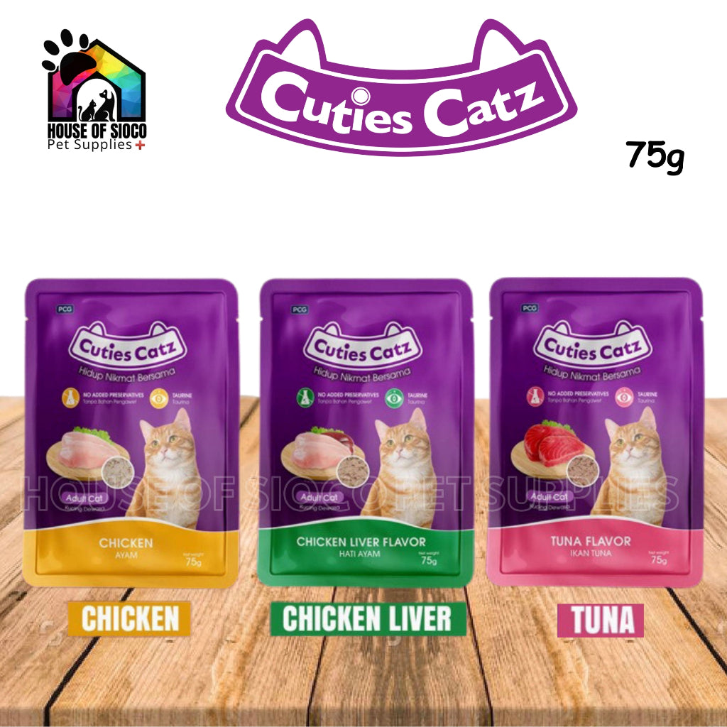 Cuties Catz Wet Cat Food 75g