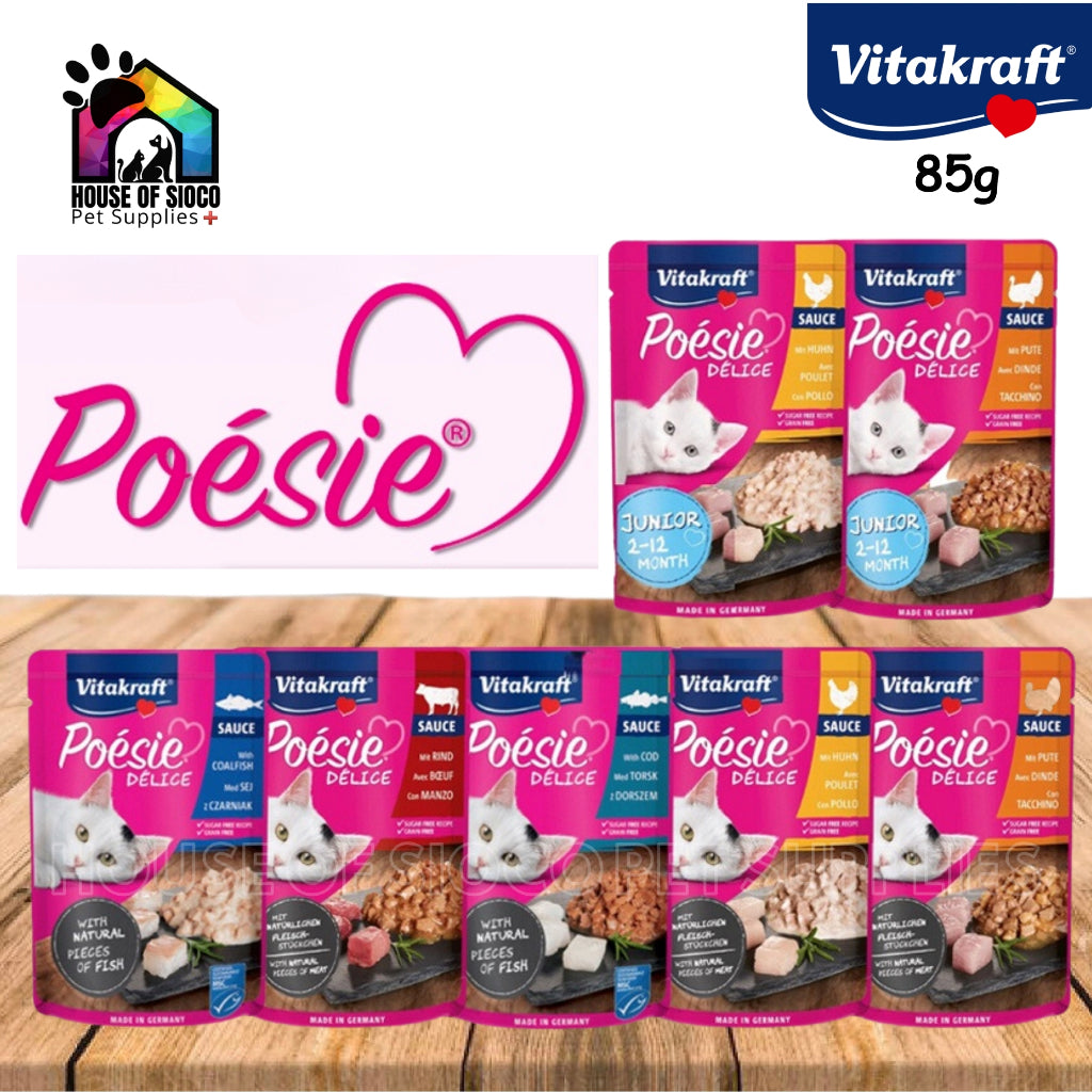 Vitakraft Poesie Delice Sauce Wet Cat Food in Pouch 85g