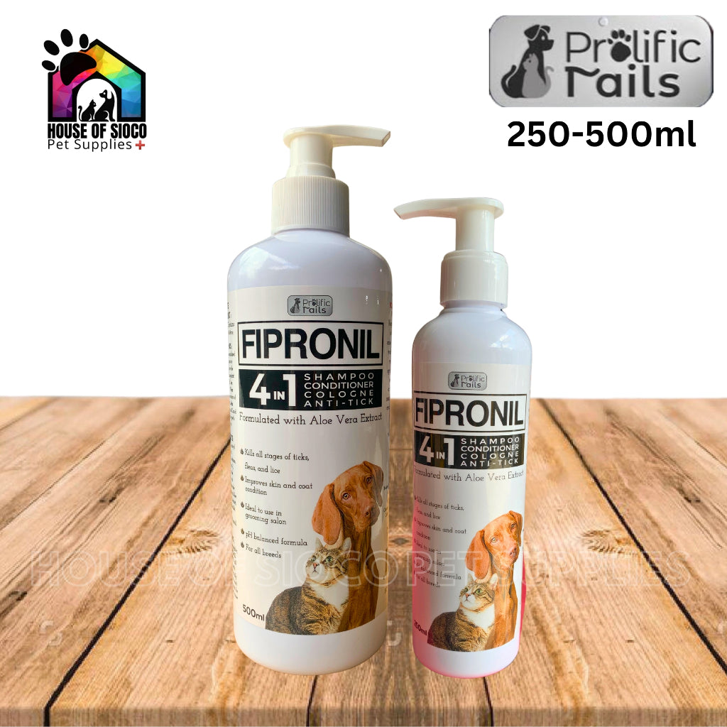 Prolific Fipronil 4 in 1 Pro-Tect Shampoo 250-500mL
