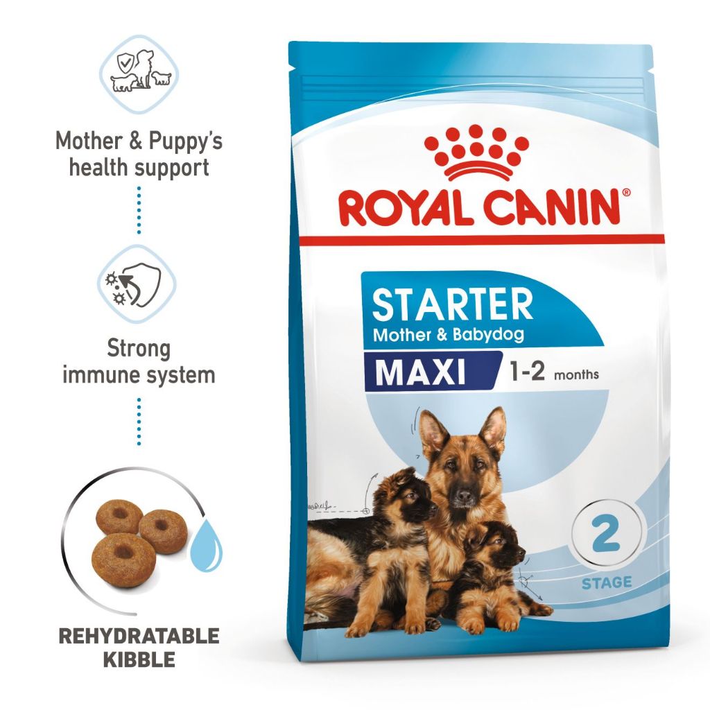 Royal Canin Maxi Starter Mother & Babydog (4kg) Dry Dog Food - Size Health Nutrition