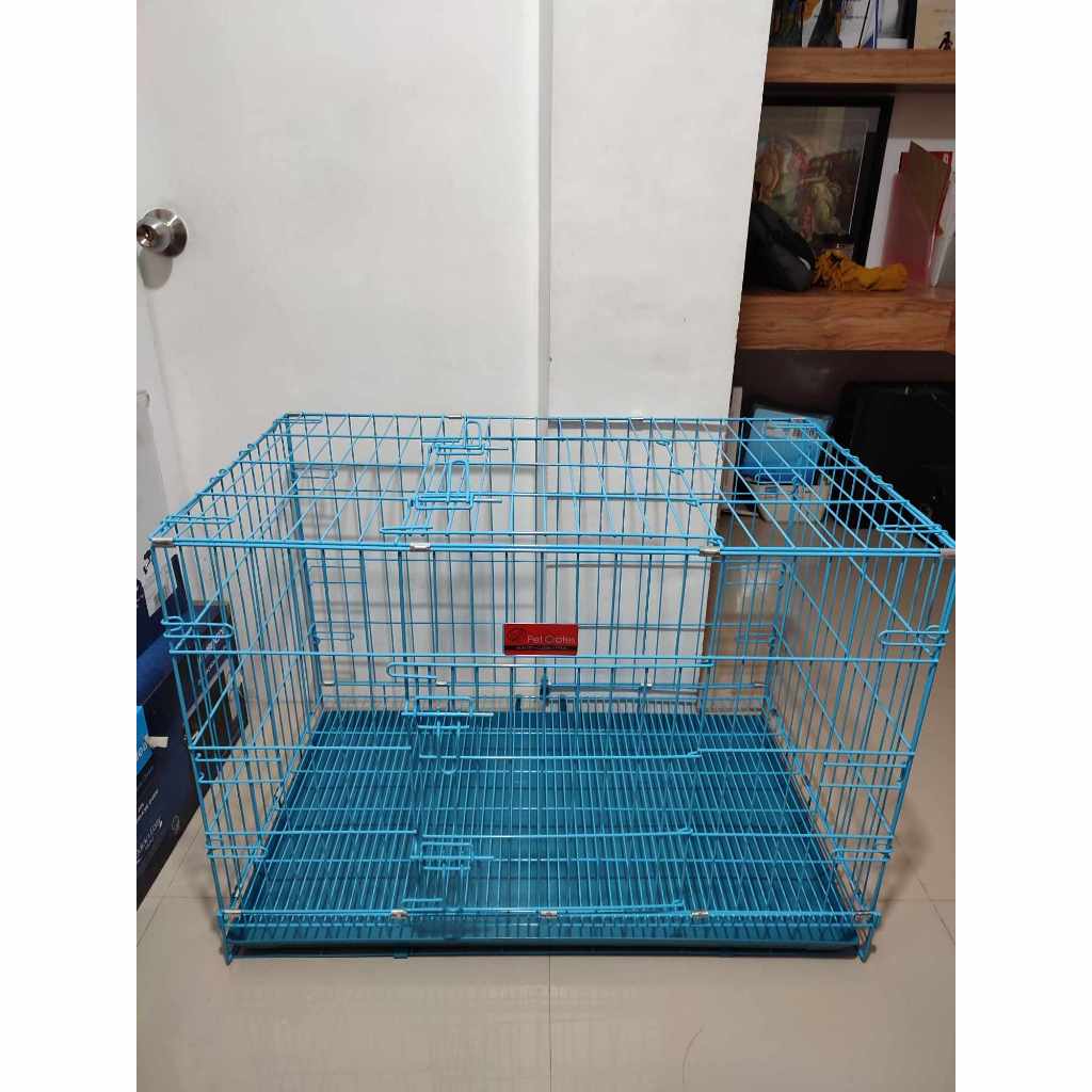 Foldable Pet Cage With Poop Tray Size 4