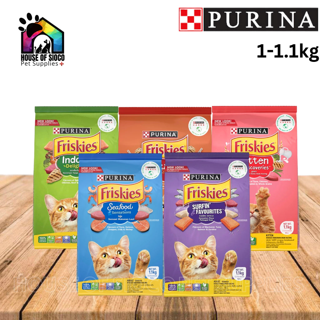 Purina Friskies Dry Cat Food 1-1.1kg