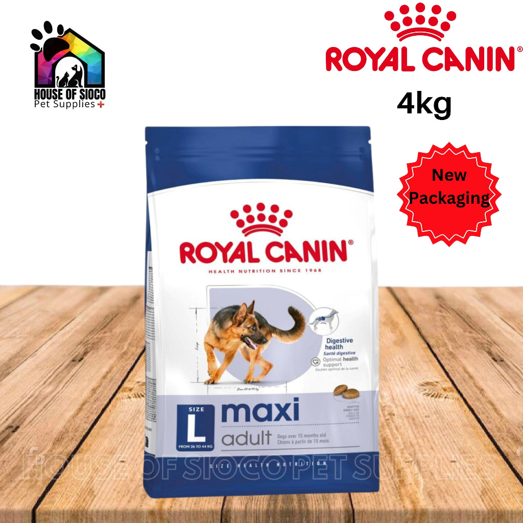 Royal Canin Maxi Adult Dry (4kg) Dog Food - Size Health Nutrition