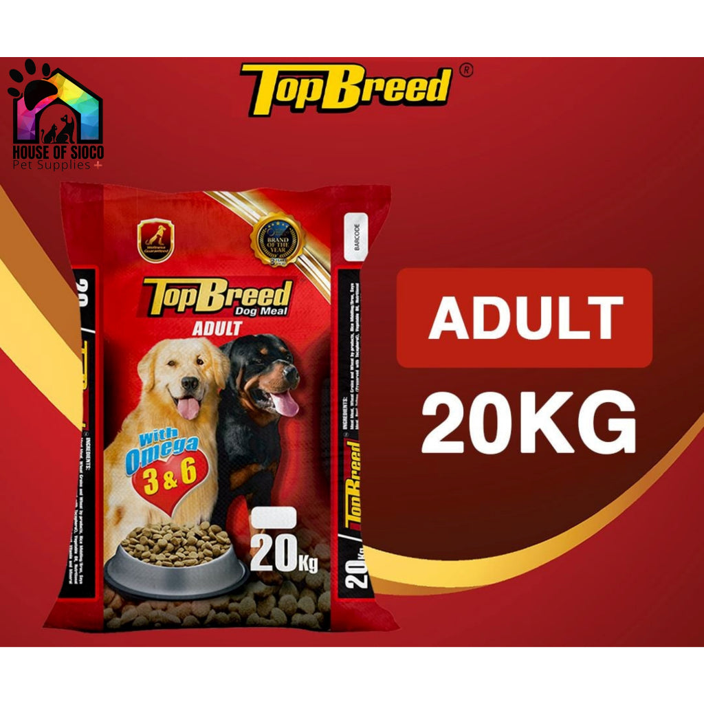 Top Breed For Adult & Puppy Dry Dog Food 20kg