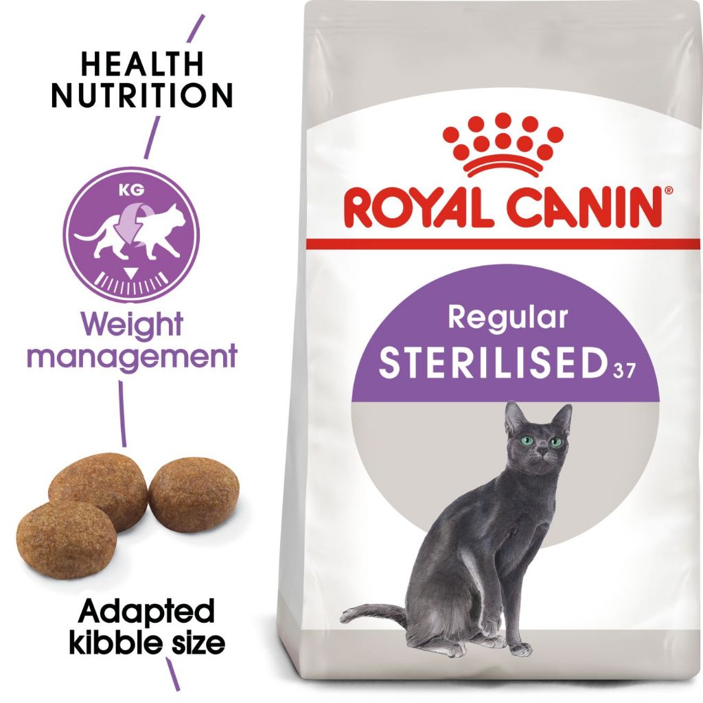 Royal Canin Sterilised 37 (4kg) Adult Dry Cat Food - Feline Health Nutrition