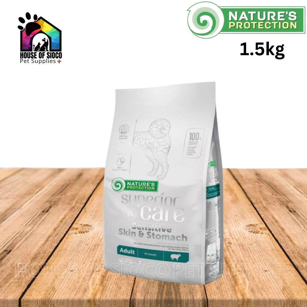 Nature’s Protection Sensitive Skin & Stomach Dry Dog Food 1.5kg