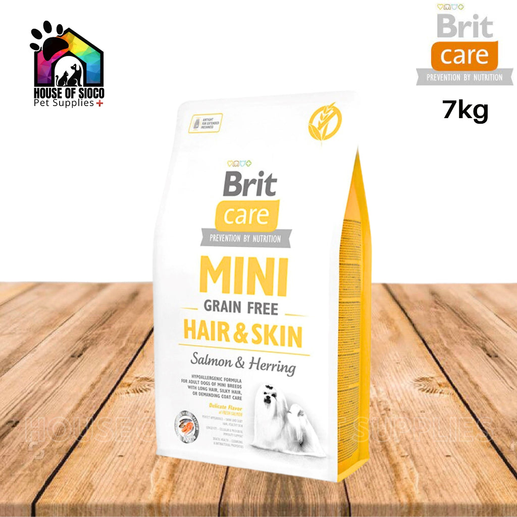 Brit Care Mini Grain-Free Hair & Skin Dry Dog Food 7kg