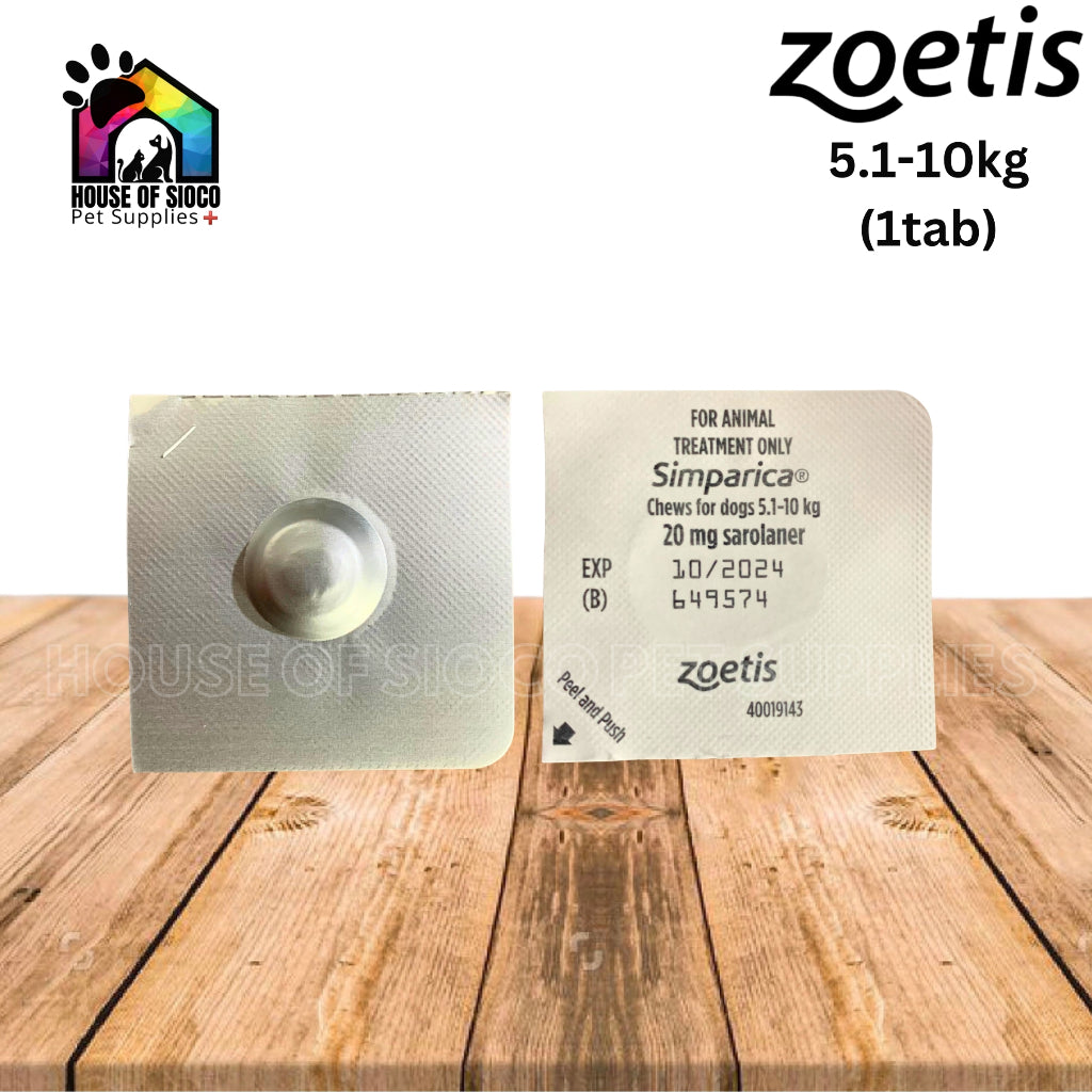 Simparica Chewables For Dogs 5.1-10kg