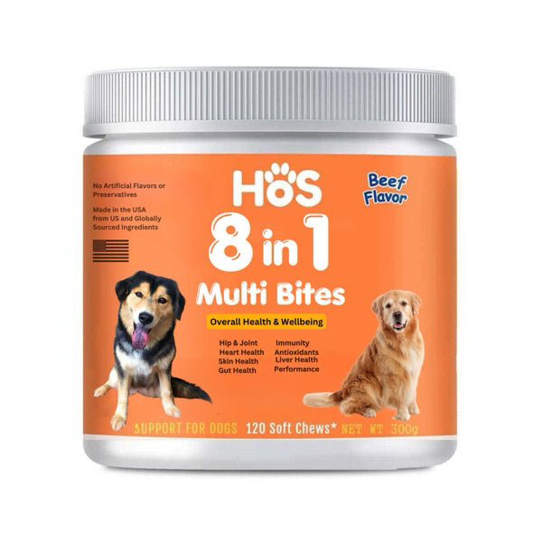 HOS 8-in-1 Multi Bites Supplement For Dogs (300g)