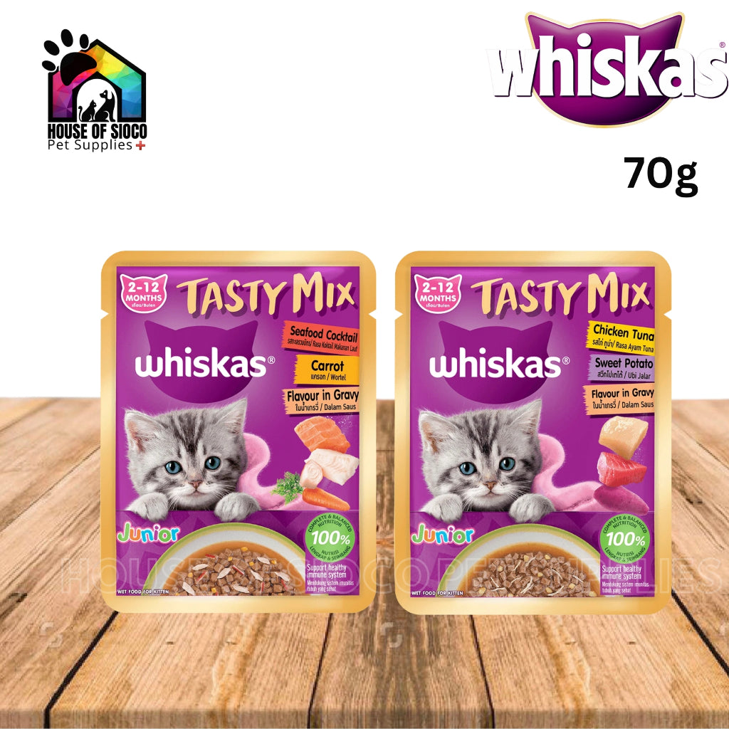 Whiskas Tasty Mix Jr. Wet Cat Food 70g