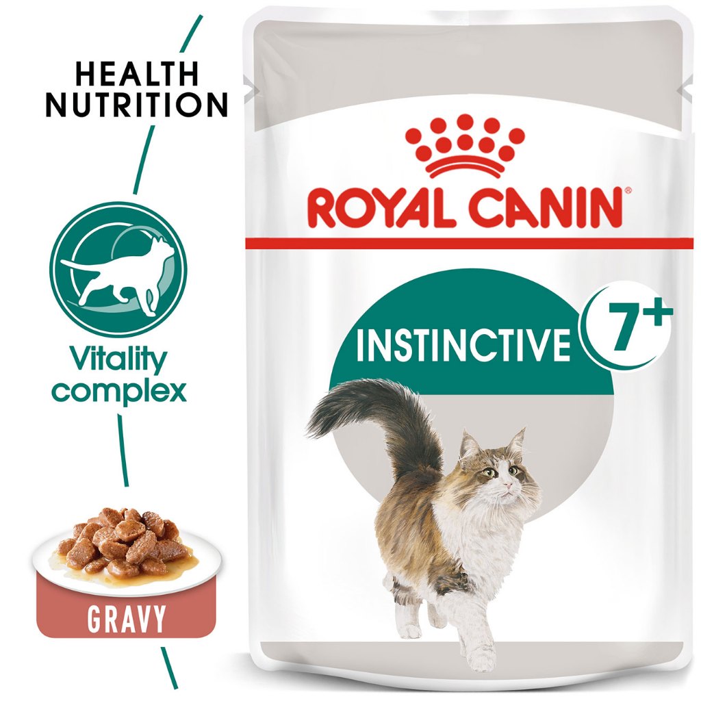 Royal Canin Instinctive 7+ Gravy (85g) Wet Cat Food - Feline Health Nutrition