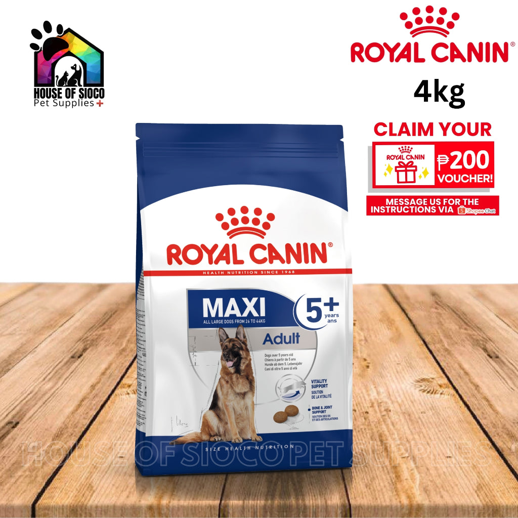 Royal Canin Maxi Adult 5+ (4kg) Dry Dog Food - Size Health Nutrition