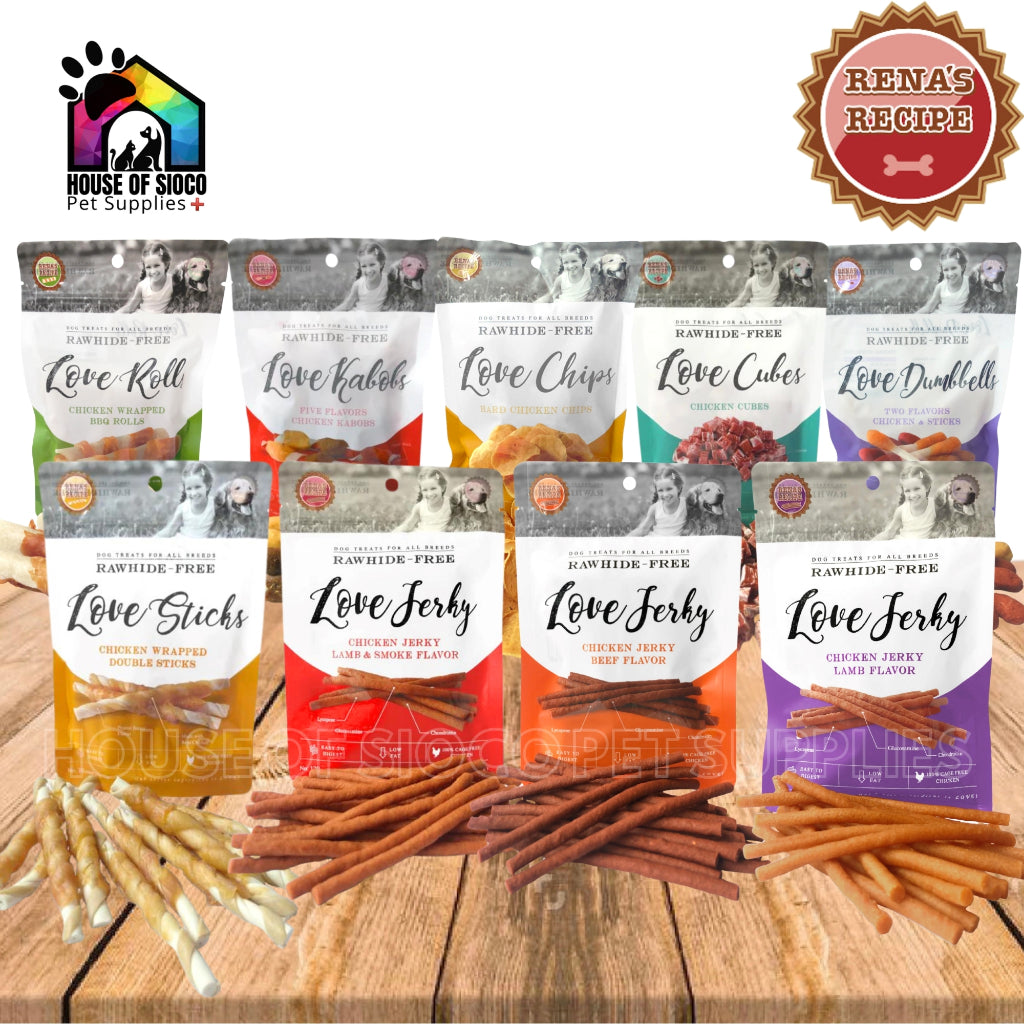 Rena's Recipe Love Dog Treats (Rawhide-Free) 60-120g