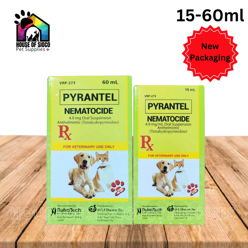 Nematocide Pyrantel Embonate Dewormer 15ml - 60ml