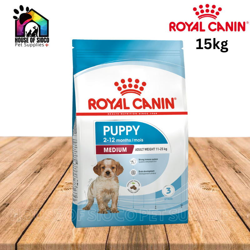 Royal Canin Medium Puppy (15kg) Dry Dog Food - Size Health Nutrition
