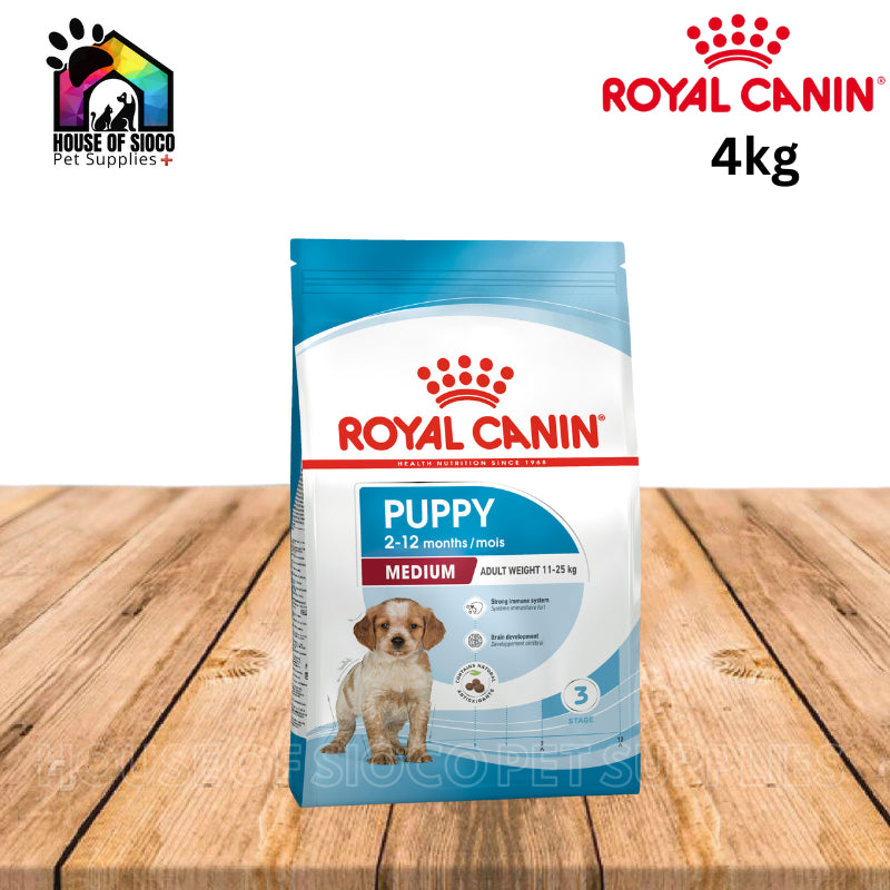 Royal Canin Medium Puppy (4kg) Dry Dog Food - Size Health Nutrition