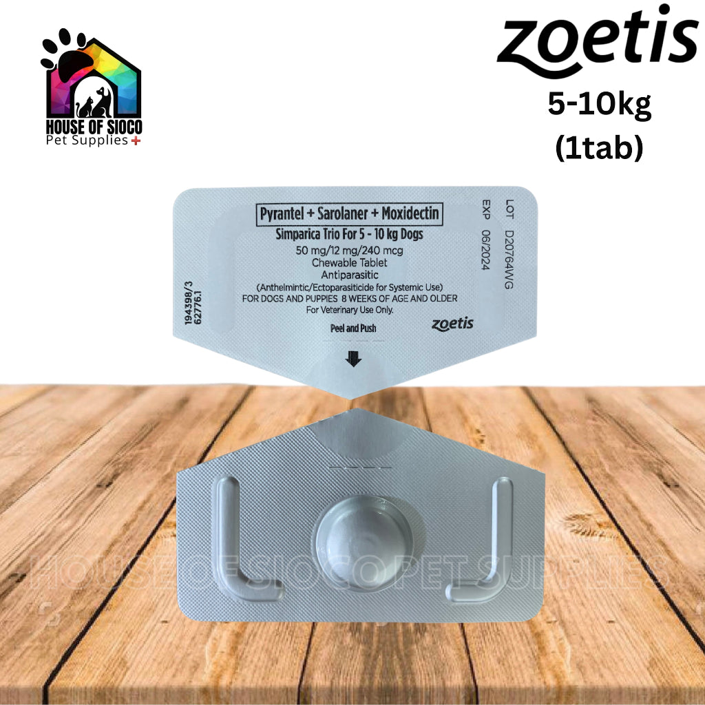 Simparica Trio Chewables For Dogs 5-10kg