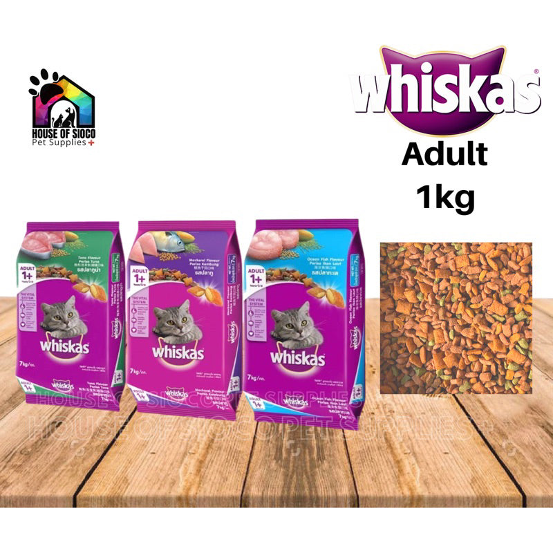 Whiskas Adult & Kitten Dry Cat Food 1kg