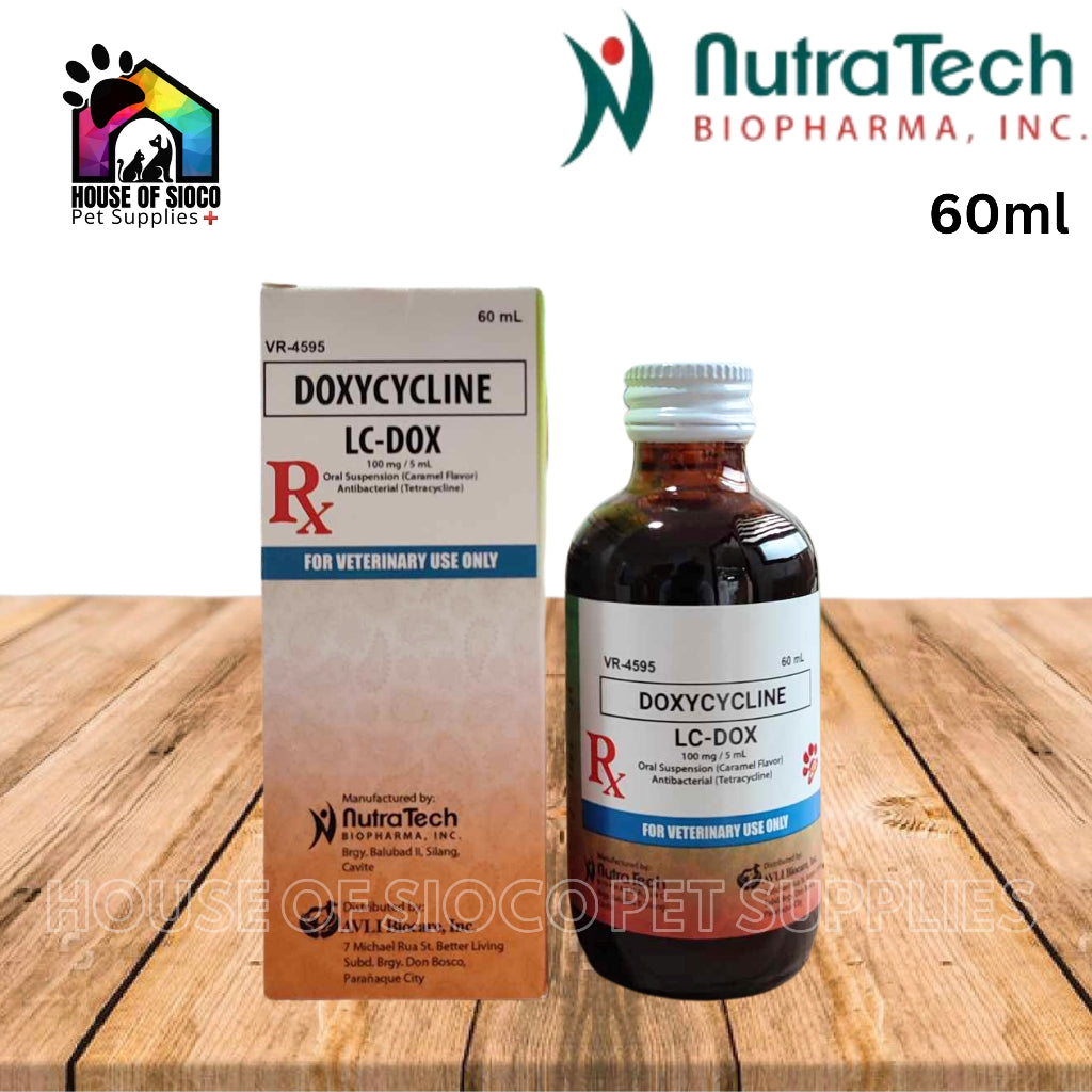 LC-Dox Antibacterial Suspension For Pets 60-120ml