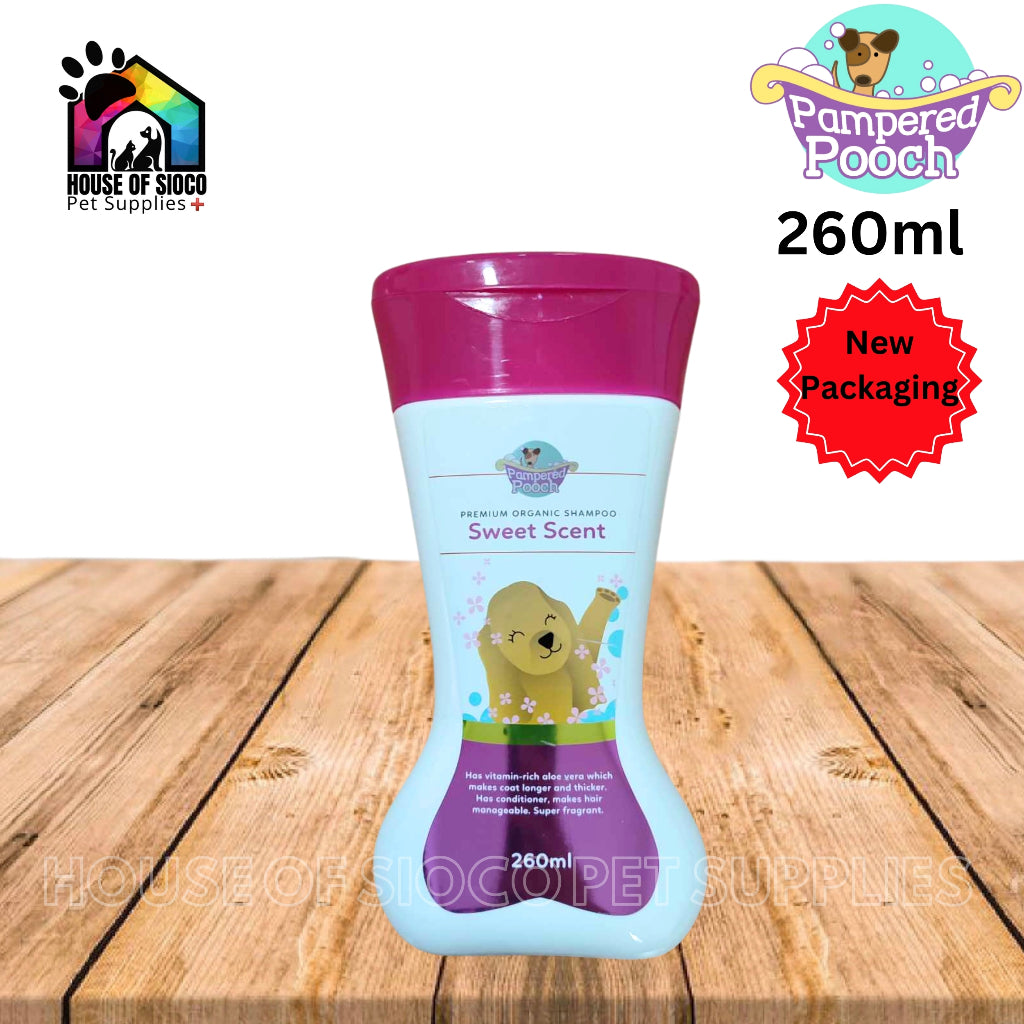 Pampered Pooch Premium Organic Shampoo For Pets 260ml