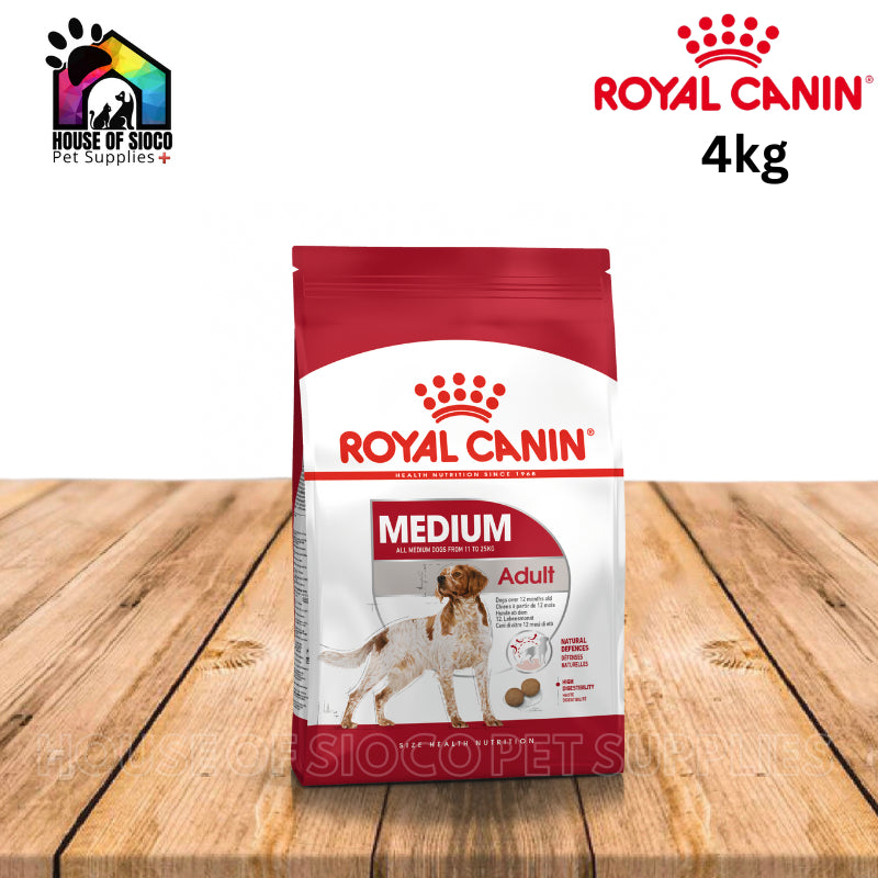 Royal Canin Medium Adult (4kg) Dry Dog Food - Size Health Nutrition