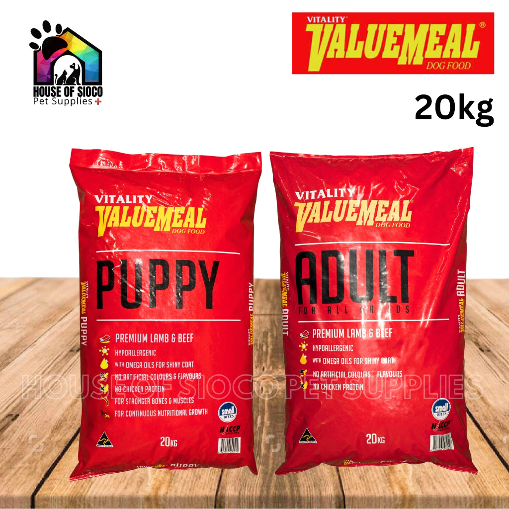 Vitality ValueMeal Dry Food For Puppy & Adult 20kg